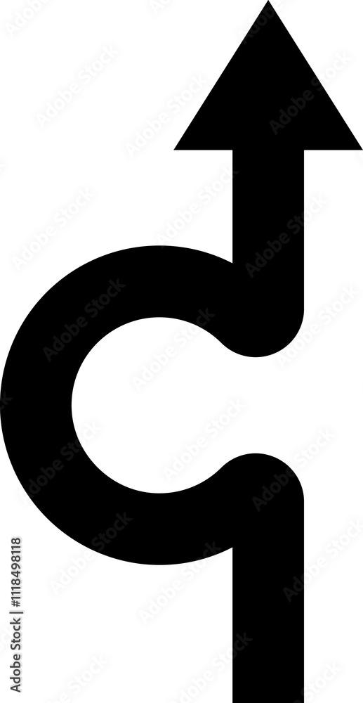 Detour icon. Detour sign. Avoiding an obstacle on the right or left. Detour icon in flat style. Bypass symbol for your web site design, logo, app Detour icon. Detour sign. Avoiding an obstacle on the right or left. Detour icon in flat style. Bypass symbol for your web site design, logo, app