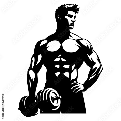 "High-energy gym vector design showcasing various fitness exercises, gym equipment, strength, endurance, and a motivating atmosphere for a healthy lifestyle"