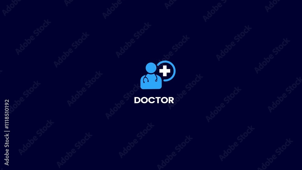 doctor logo icon, doctor of philosophy icon, creative doctor logo, medical coach logo. doctor logo icon, doctor of philosophy icon, creative doctor logo, medical coach logo.