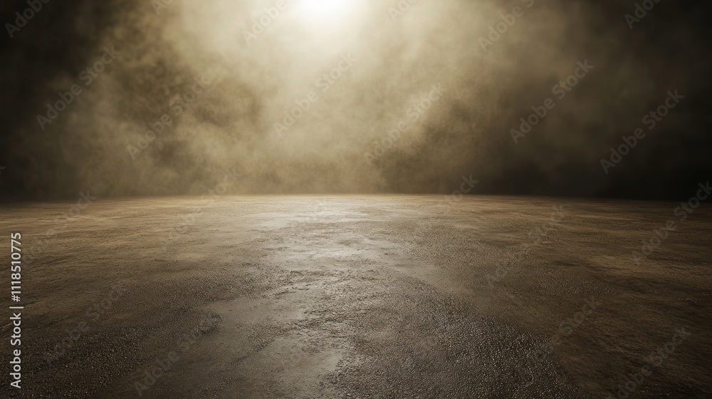 A misty, illuminated landscape with a smooth surface, evoking a serene atmosphere. A misty, illuminated landscape with a smooth surface, evoking a serene atmosphere.