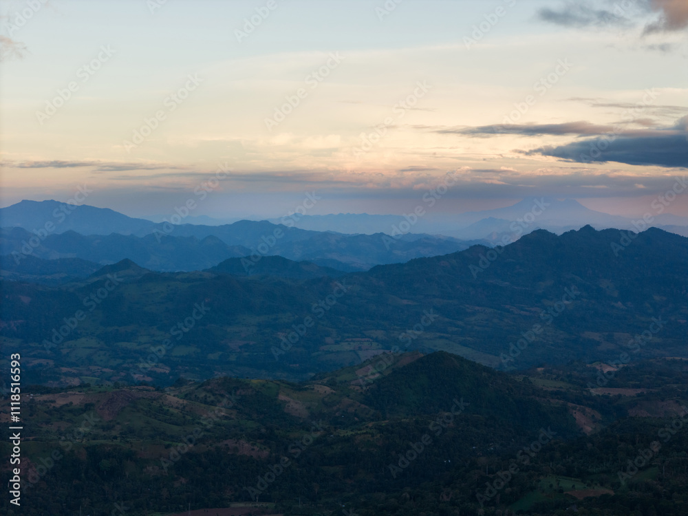 Panoramic view on mountain landscape Panoramic view on mountain landscape