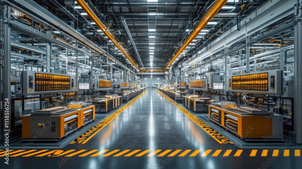 Modern Assembly Line: A Glimpse into Automated Manufacturing Modern Assembly Line: A Glimpse into Automated Manufacturing