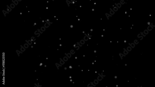 4K Falling Snow Overlay: Isolated Snowflakes for Motion Graphics & Intense Storm Effects. Alpha Channel
