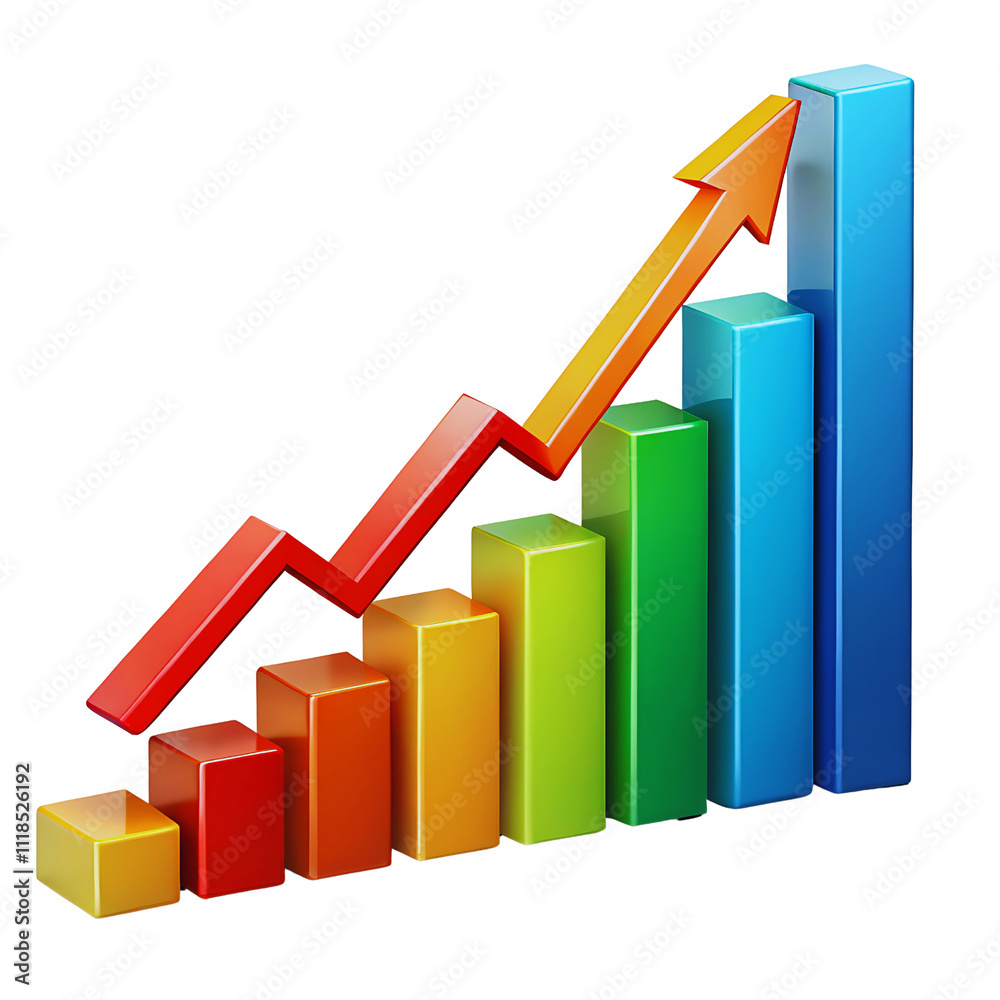 business graph with arrow business graph with arrow