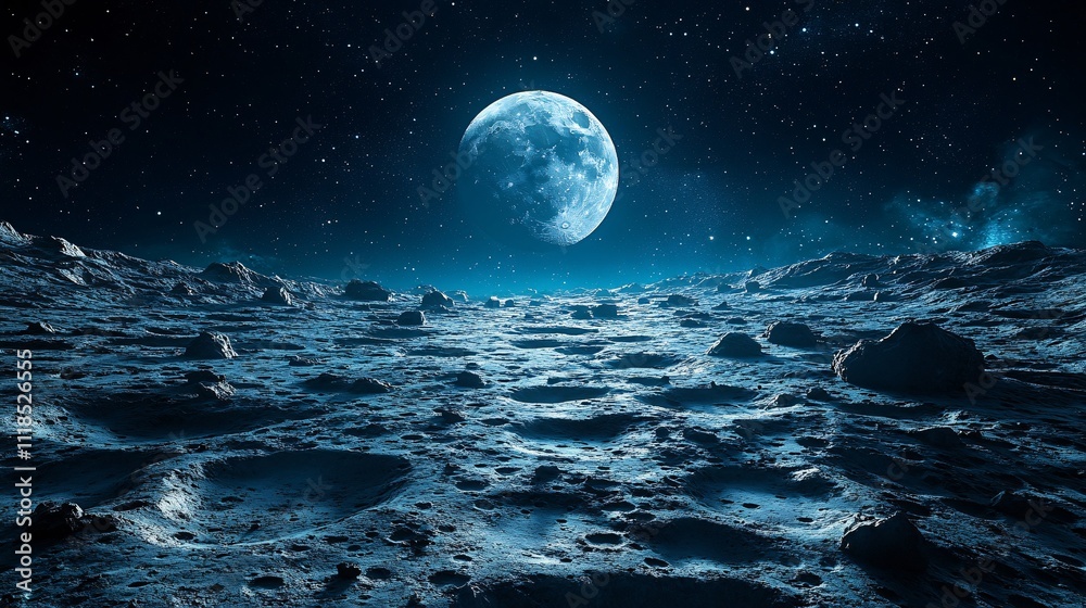 Fototapeta premium future of lunar exploration