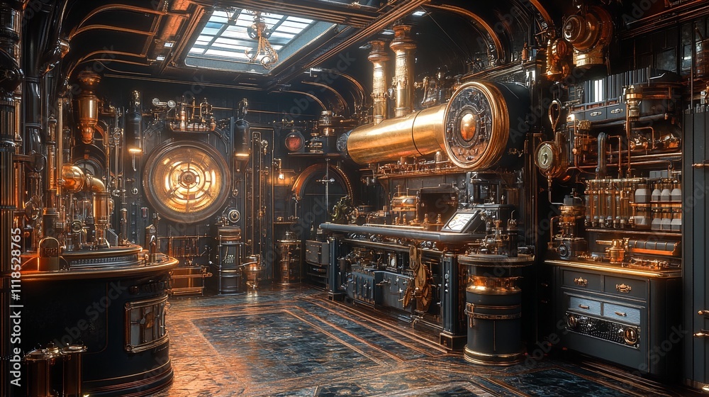 Historical mansion of a wealthy industrialist, featuring elaborate machines and steam-powered contraptions from bygone eras
Historical mansion of a wealthy industrialist, featuring elaborate machines and steam-powered contraptions from bygone eras