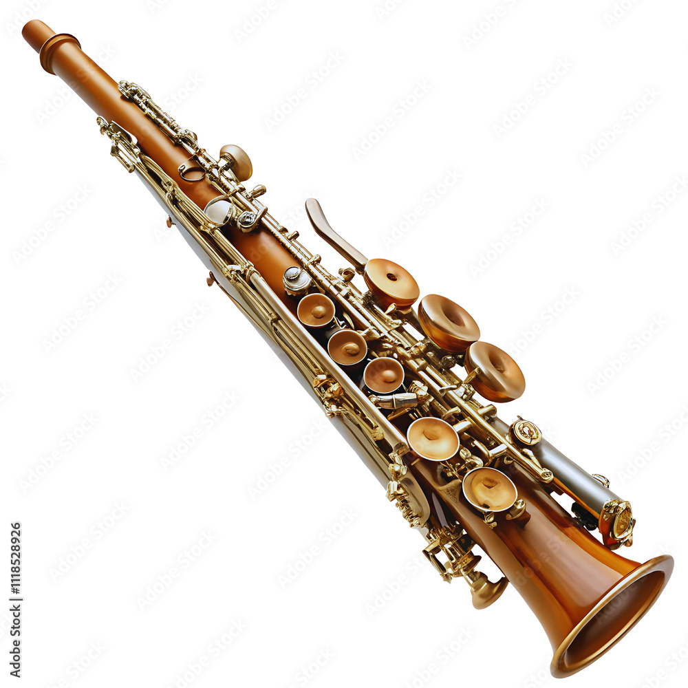 Obraz premium flute isolated on white background