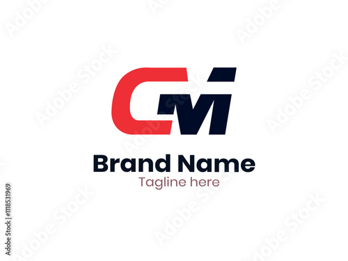 Creative Alphabet letters Initials Monogram logo CM, MC, C and M. Pro vector 