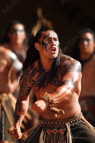 Dynamic maori performance celebrating tradition in new zealand