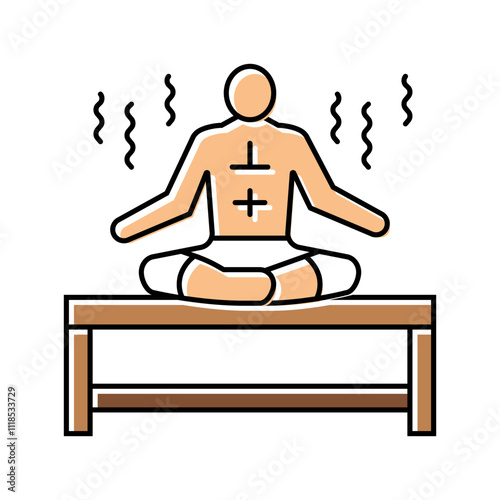 relaxation sauna color icon vector. relaxation sauna sign. isolated symbol illustration