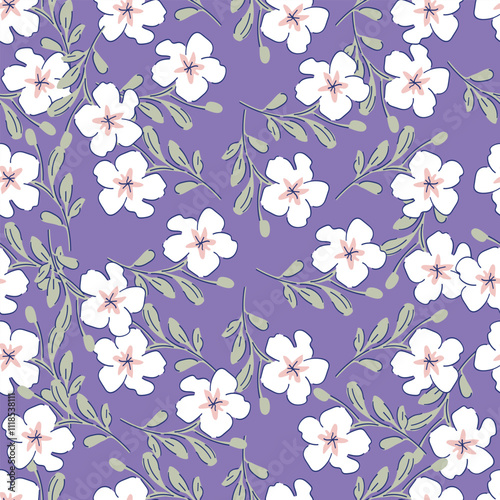 Creative collage contemporary floral seamless pattern leaf. Fashionable template for design. 