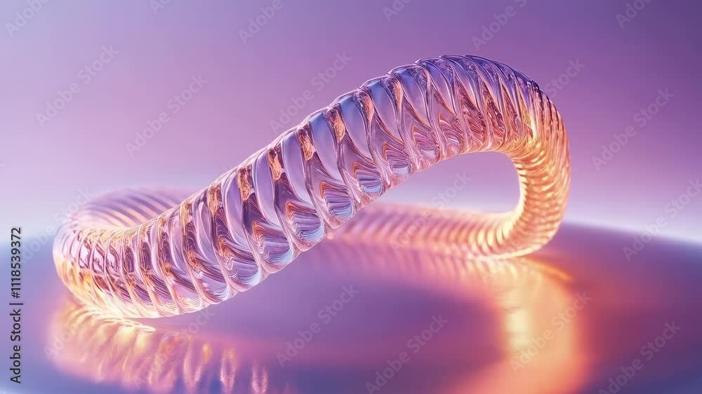 Close-up of plasmid DNA structure with molecular details