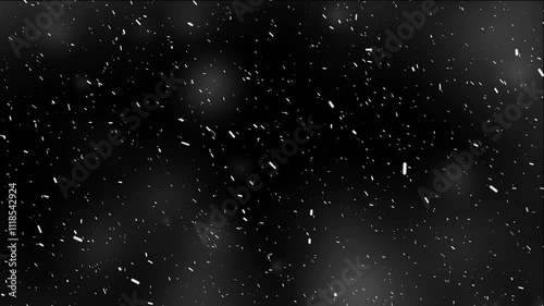 4K Falling Snow Overlay: Isolated Snowflakes for Motion Graphics & Intense Storm Effects. Alpha Channel