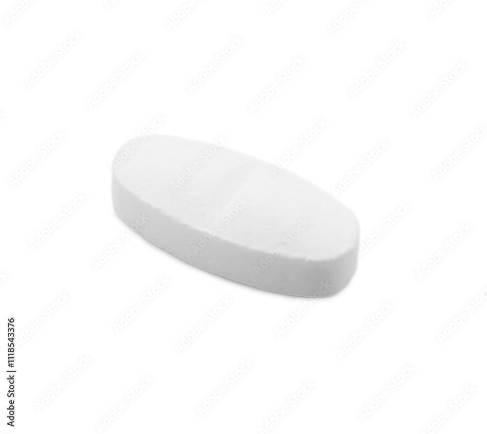 One antibiotic pill on light grey background. Medical remedy One antibiotic pill on light grey background. Medical remedy