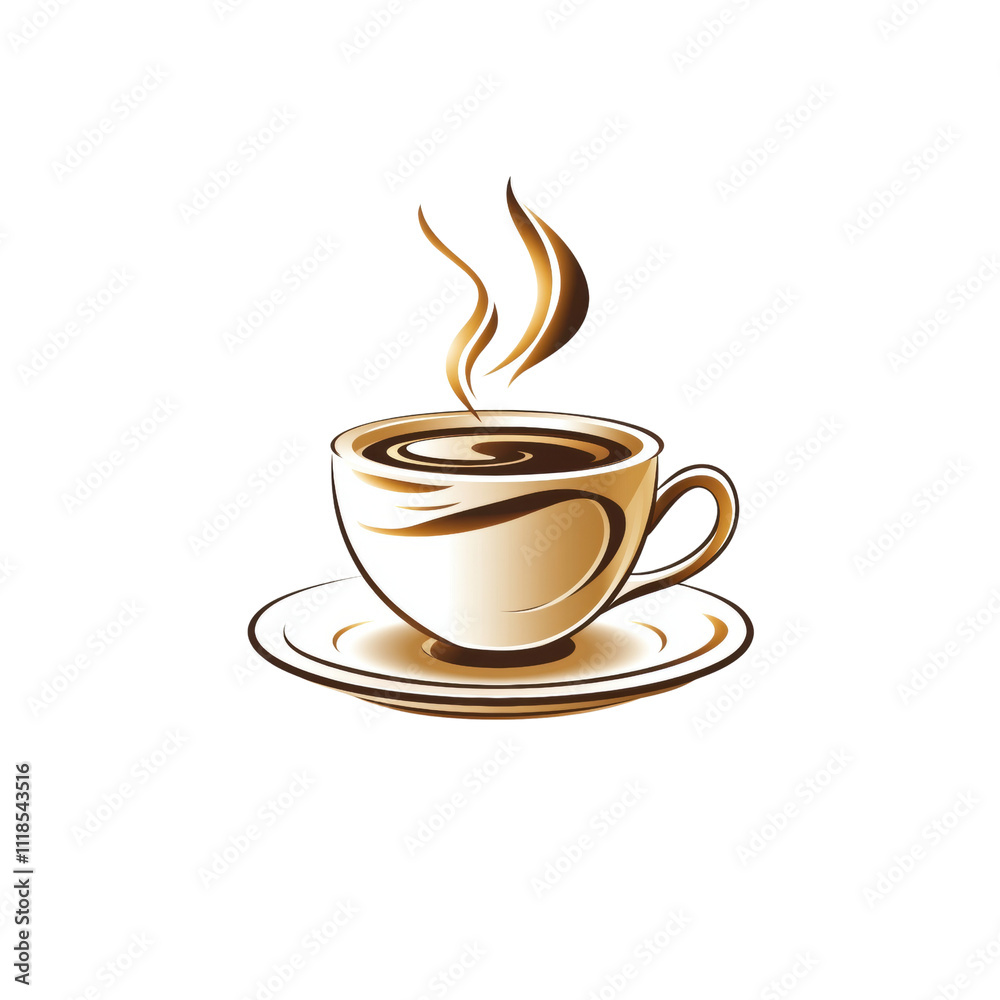 Coffee cup with steam, elegant design, perfect for morning rituals, warm beverage, inviting aroma, and cozy atmosphere Coffee cup with steam, elegant design, perfect for morning rituals, warm beverage, inviting aroma, and cozy atmosphere