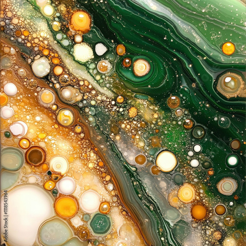 Paint Pour Isolated