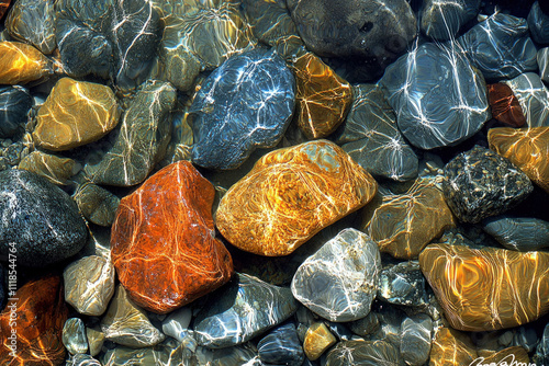 Water Pebbles Background