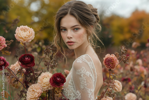 Bride With Outstanding Flowers