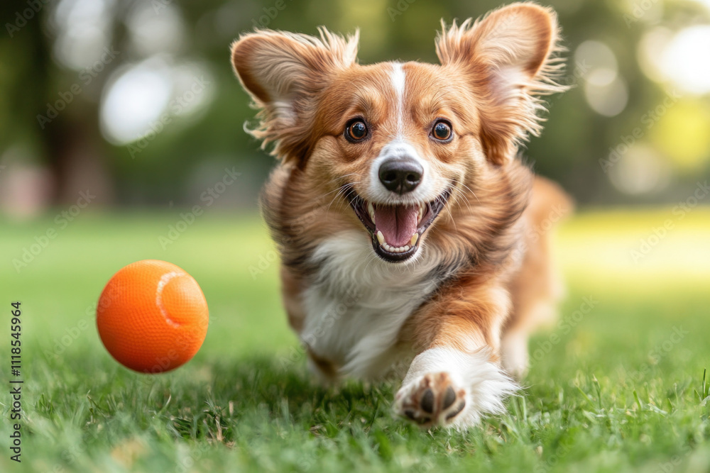 Exercise for Heart Health: An image of a dog playing fetch or going for a walk with its owner, highlighting the importance of physical activity for maintaining heart health