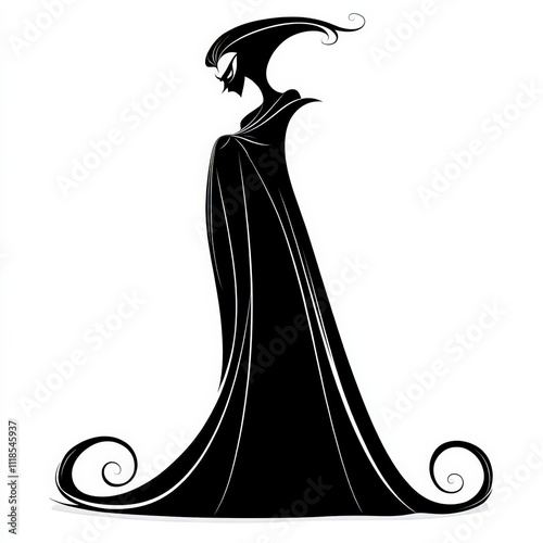 Dracula Silhouette, Black A...