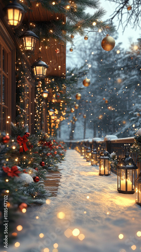 beautiful terrace scene sho...