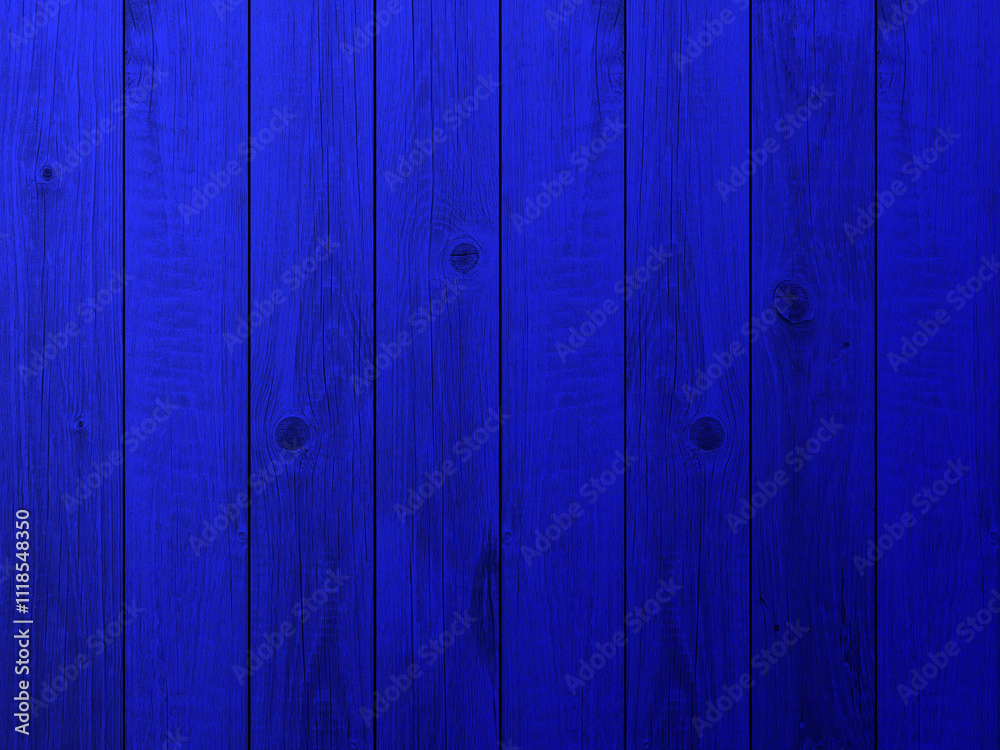 Naklejka premium Background navy blue wooden planks board texture.