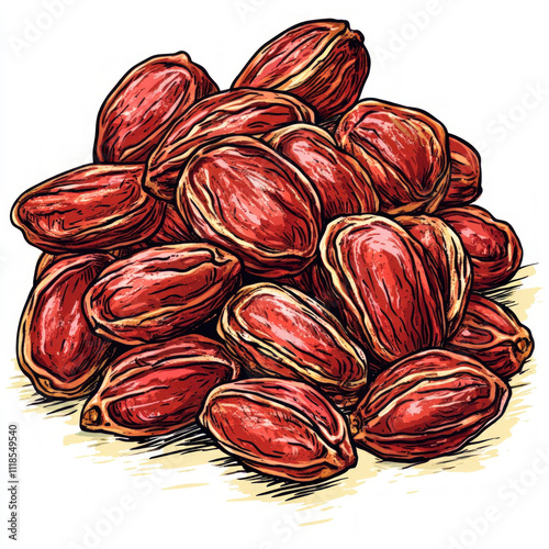 Dates Fruit Isolated