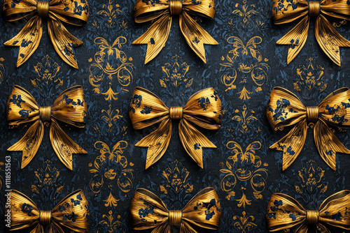 golden bows background