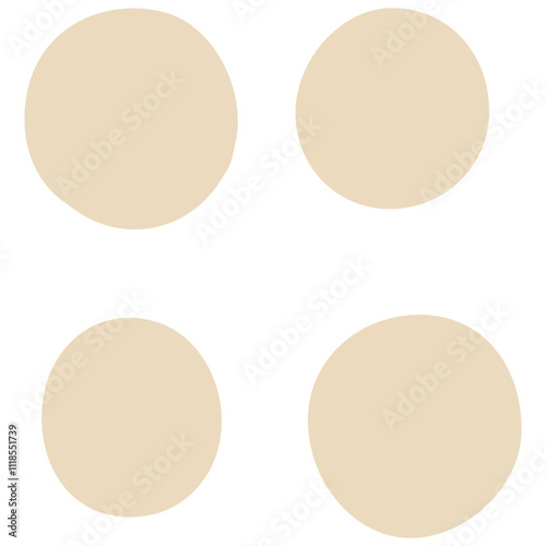 Wallpaper Mural Organic shapes set, vector elements. Hand drawn abstract forms, terracotta colors. Templates for design social media posts, stories background, covers, prints. Torontodigital.ca