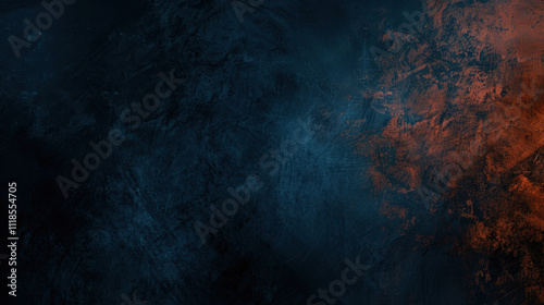 dark grainy blue orange background
