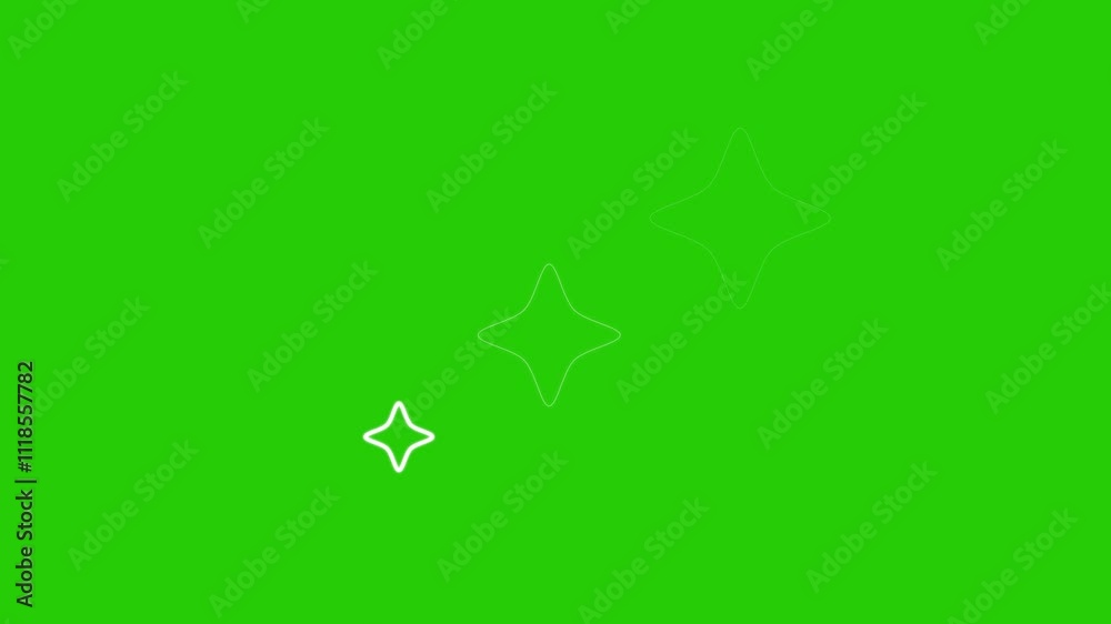 Twinkling star motion graphics with green screen. Shimmering light, Glowing magic flash or glitter explosion effect, doodles style stars blinking, glitter on transparent green screen background Twinkling star motion graphics with green screen. Shimmering light, Glowing magic flash or glitter explosion effect, doodles style stars blinking, glitter on transparent green screen background