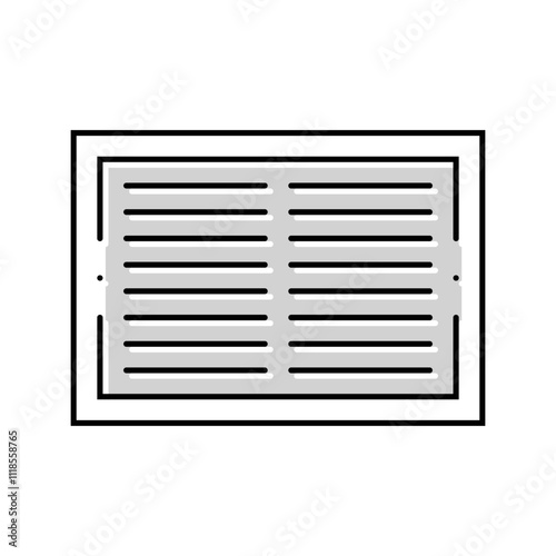 ventilation grille color icon vector. ventilation grille sign. isolated symbol illustration