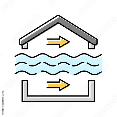 ventilation control color icon vector. ventilation control sign. isolated symbol illustration