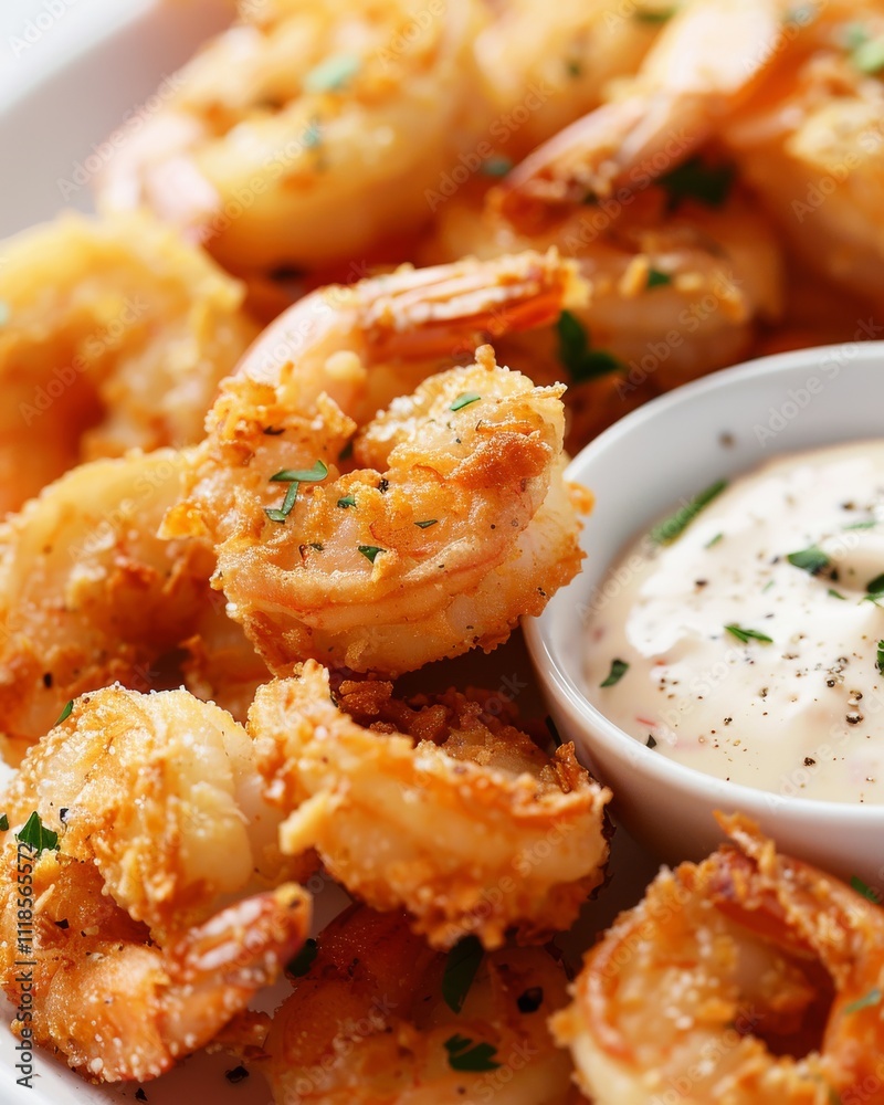 Crispy golden fried shrimp Crispy golden fried shrimp