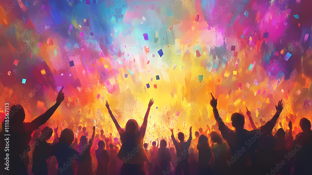 Fototapeta premium vibrant celebration