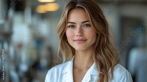 Female Doctor in White Coat