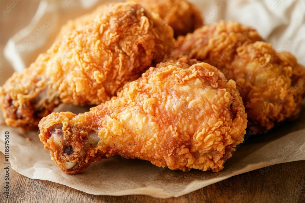 Crispy Fried Chicken Display Crispy Fried Chicken Display