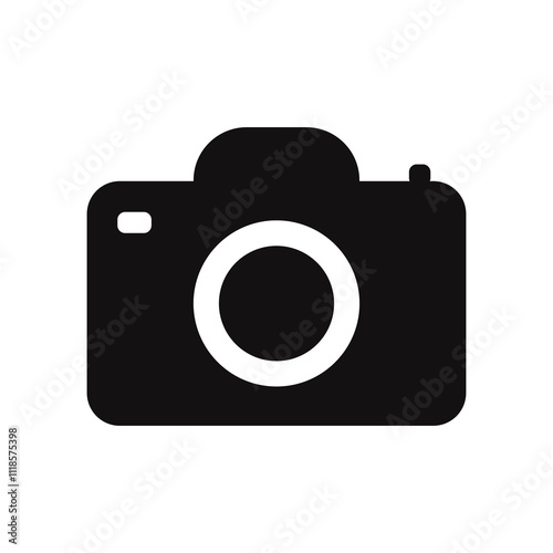 Photo camera icons . Photography symbol. Photographing sign. Isolated raster illustration on white background.