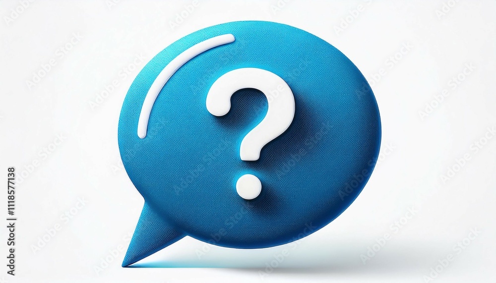 blue round speech bubble with question mark isolated on white background blue round speech bubble with question mark isolated on white background