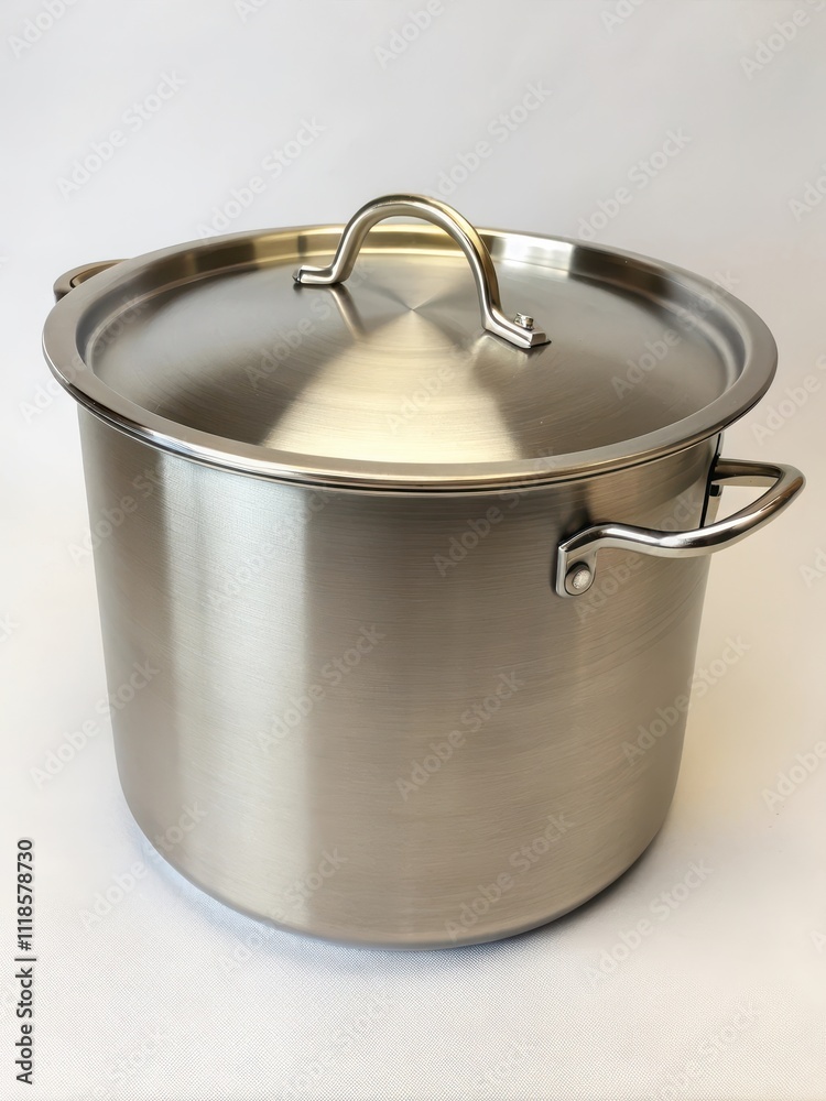 Stainless Steel Cooking Pot with Lid and Handles Stainless Steel Cooking Pot with Lid and Handles