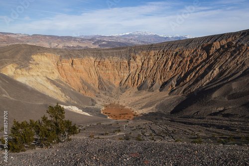 Ubehebe Crater Rim Trail at Death Valley National Park, California photo