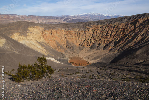 Ubehebe Crater Rim Trail at Death Valley National Park, California photo