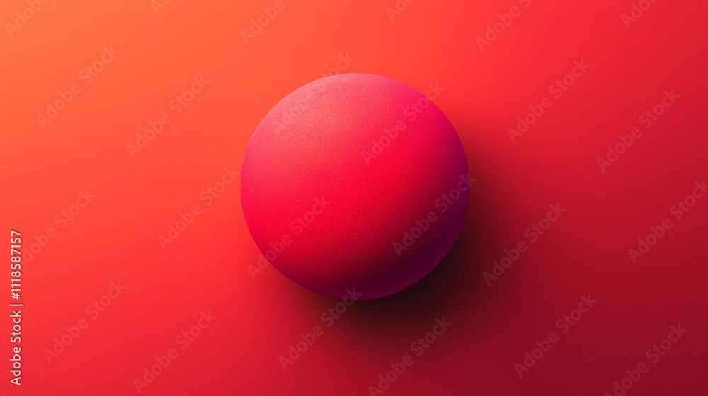 Vibrant Red Sphere on Gradient Background Vibrant Red Sphere on Gradient Background
