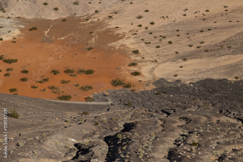 Ubehebe Crater Rim Trail at Death Valley National Park, California photo