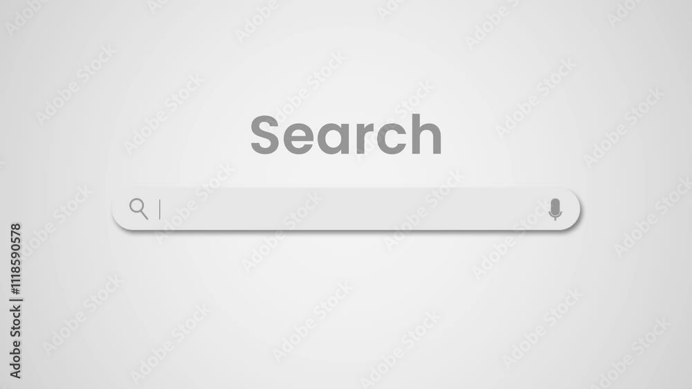 Interactive Search Bar with Cursor Click Interactive Search Bar with Cursor Click