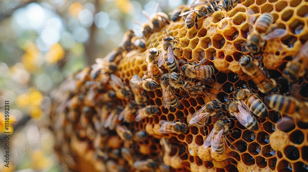 A bumblebee or bee pollinates a flower in spring or summer A bumblebee or bee pollinates a flower in spring or summer