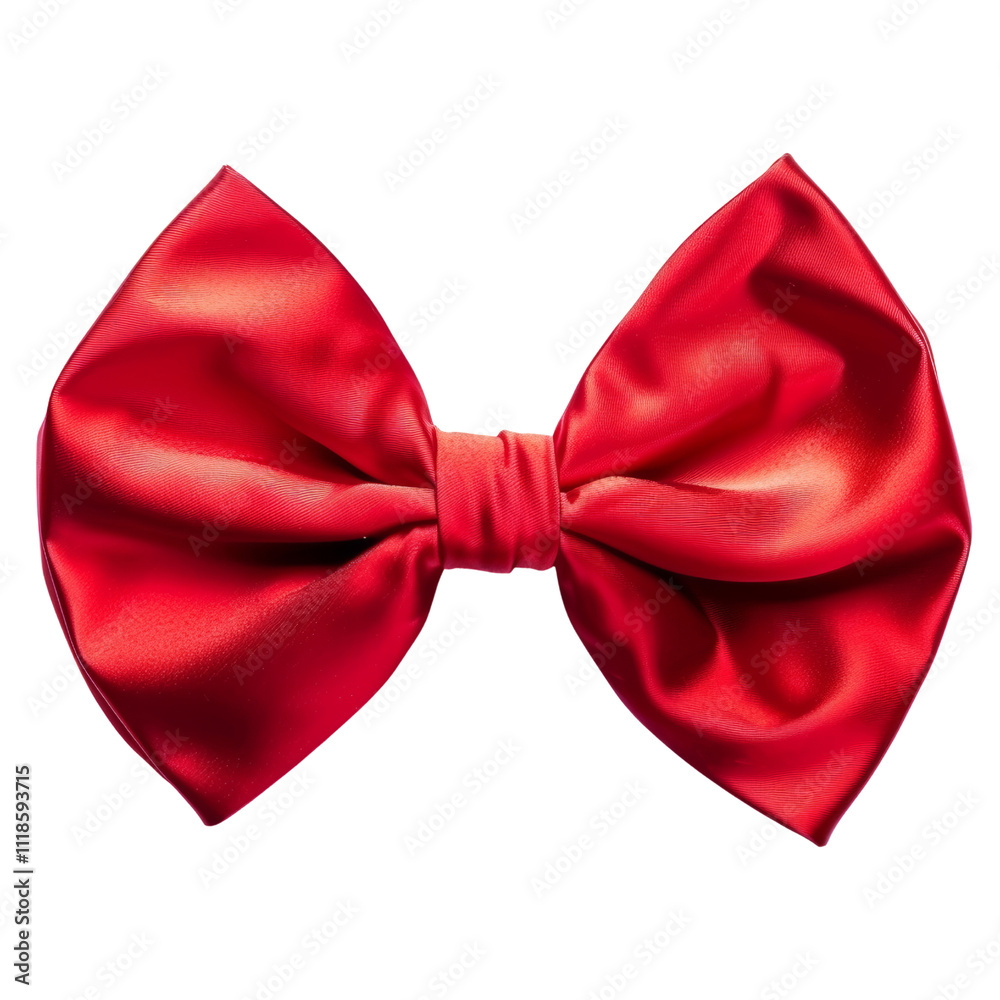 Red bowtie isolated on white or transparent background Red bowtie isolated on white or transparent background