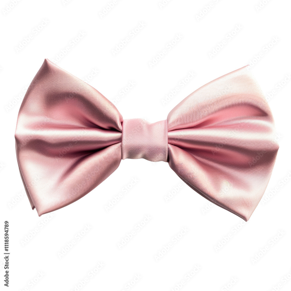 Pink bowtie isolated on white or transparent background Pink bowtie isolated on white or transparent background
