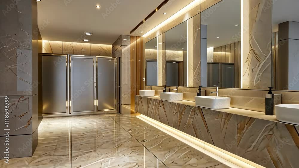 Luxurious Modern Restroom Interior Design Luxurious Modern Restroom Interior Design