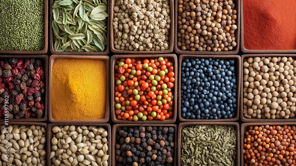 various spices, background various spices, background
